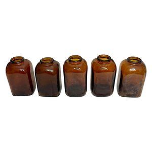 Vintage Red Amber Glass Snuff Bottles (5 for $250 or 1 for $50) - Circa 1800's